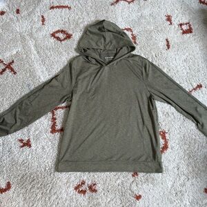 NWOT- Everlane- Sz Large- Heathered Olive- Lightweight Hoodie- UNISEX